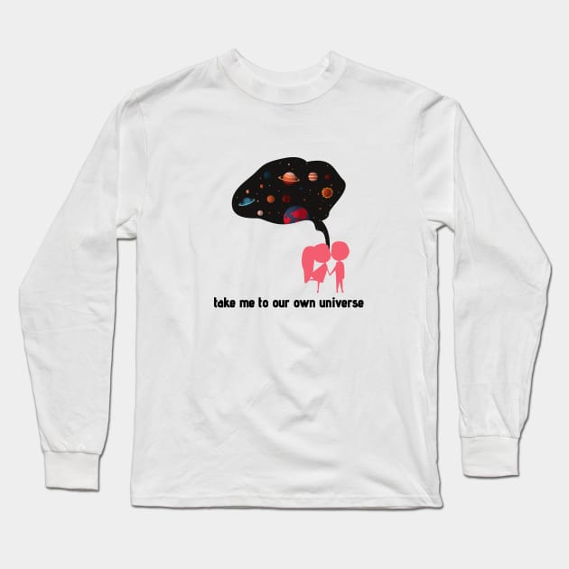 universe lovers Long Sleeve T-Shirt by Serotonin